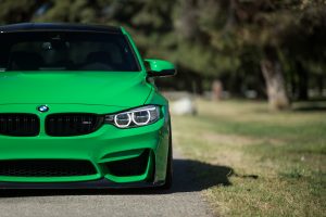 Green BMW